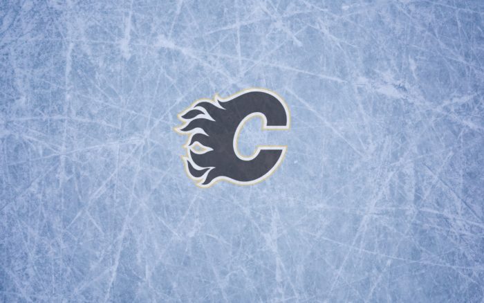 Calgary Flames wallpaper with ice and logo on it 1920x1200, widescreen 16x10
