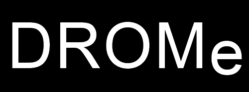 DROMe logo, black