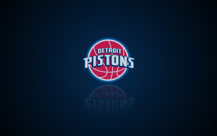 Detroit Pistons wallpaper with logo, widescreen 1920x1200, 16x10