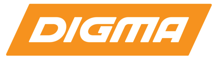 Digma logotype, logo, reverse