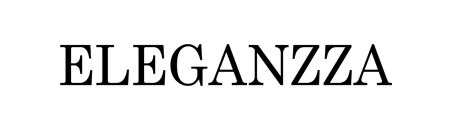 Eleganzza logotype, wordmark, logo, white