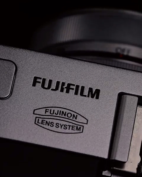 Fujifilm X30 digital cameras - logo close up