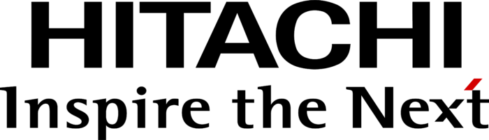 Hitachi logo, logotype, black