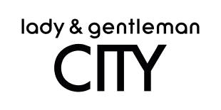 Lady and Gentleman CITY logotype, white