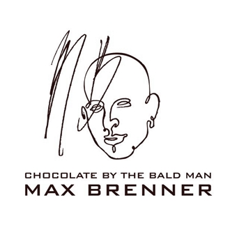 Max Brenner logo, black and white