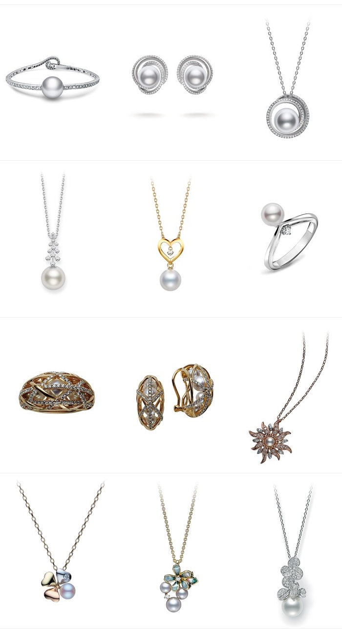 Mikimoto jewelry: rings, earrings, pendants