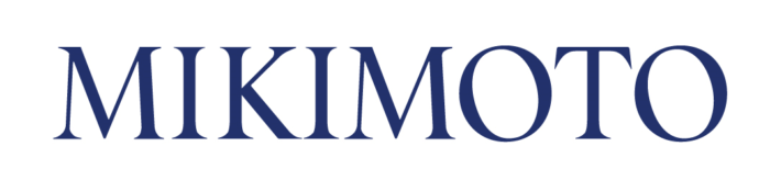 Mikimoto logotype, blue