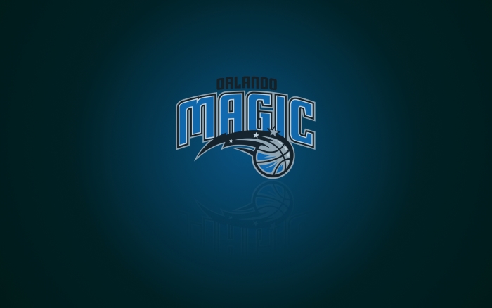 Orlando Magic wallpaper with club logo, wide 1920x1200 px, 16x10