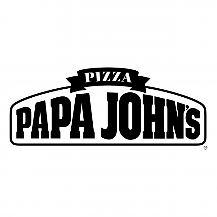 Papa John's Pizza logo black