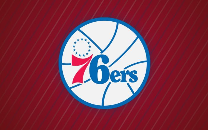 Philadelphia 76ers wallpaper with logo, 1920x1200