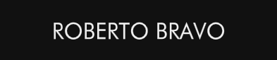 Roberto Bravo logotype, black