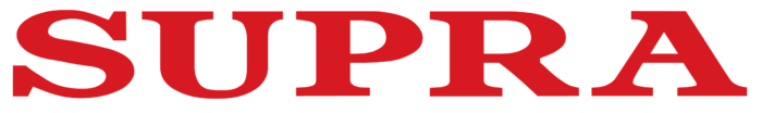 Supra logo, red
