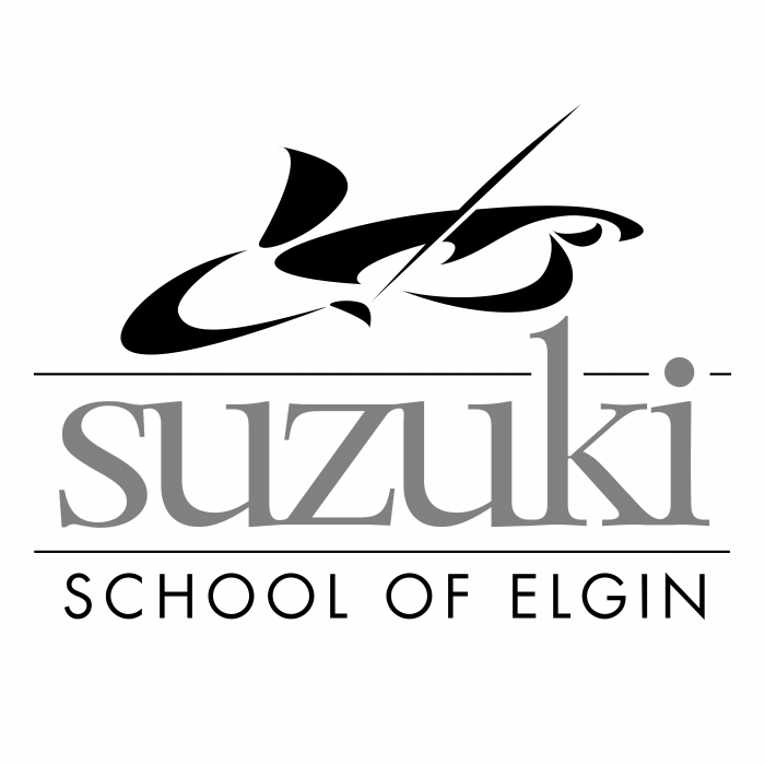Suzuki School of Elgin logo grey