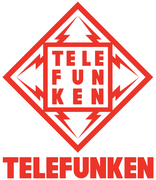 Telefunken logo, logotype, red