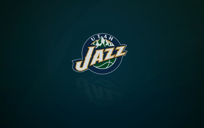 Utah Jazz wallpaper with logo, wide 1920x1200, 16x10