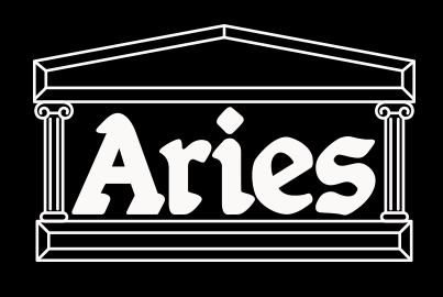 Aries clothing logo, black