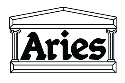 Aries logo, logotype, shoe brand
