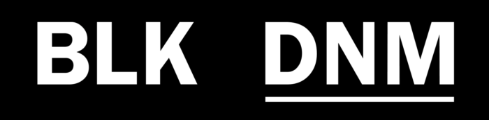 BLK DNM logo, black