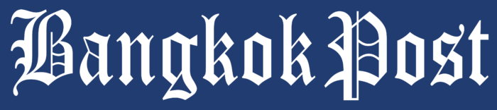 Bangkok Post logo, blue bg