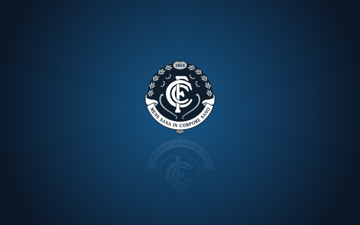 Carlton Blues wallpaper, widescreen desktop background with team logo - 1920x1200
