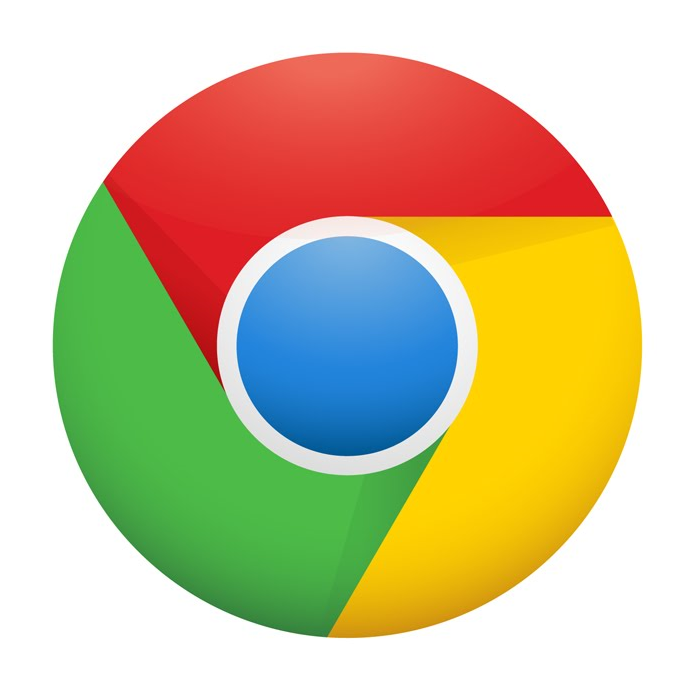 Chrome icon, bright