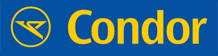 Condor Flugdienst logo, blue-yellow