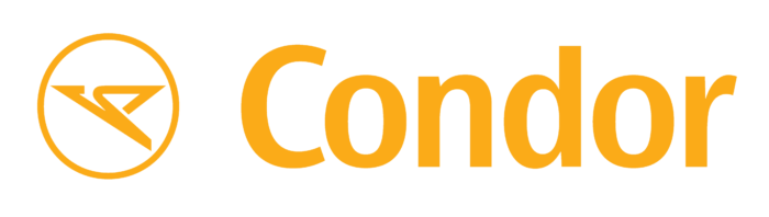 Condor Flugdienst logo, logotype, yellow