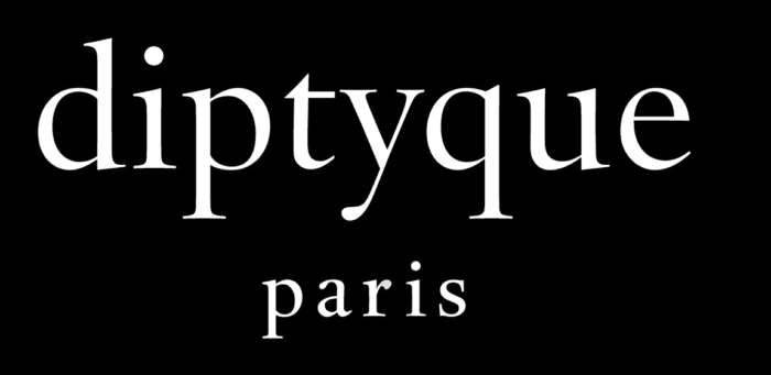Diptyque logo, inverted colors