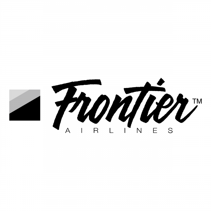 Frontier Airlines logo black