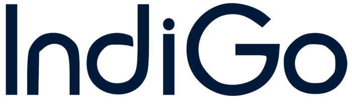 IndiGo Airlines logo, white bg