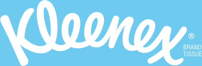 Kleenex logo, light blue