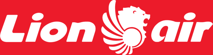 Lion Air logo, red background
