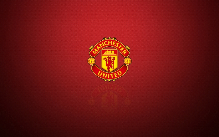 Manchester United widescreen desktop background with logo - 1920x1200