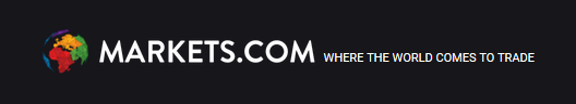 Markets.com logo, black