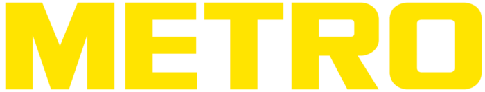 Metro Cash & Carry logo (yellow-white)