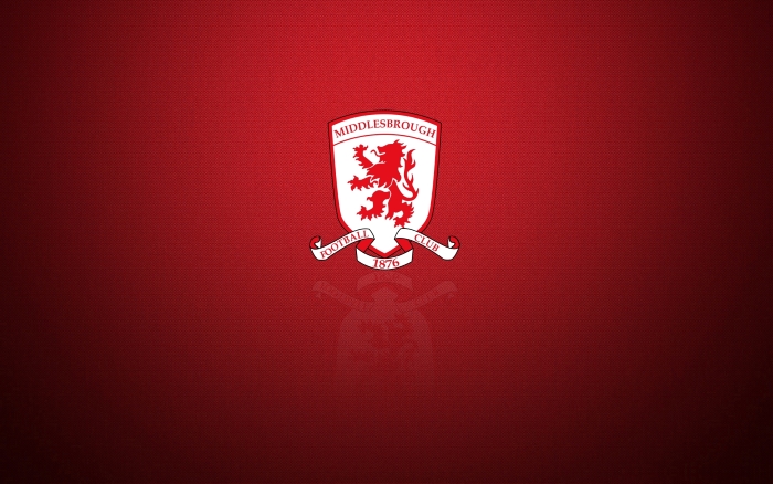 Middlesbrough FC background with logo, widescreen desktop wallpaper 1920x1200 px