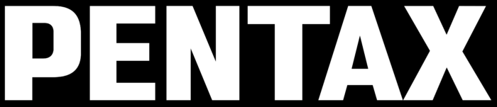 Pentax logo, black bg
