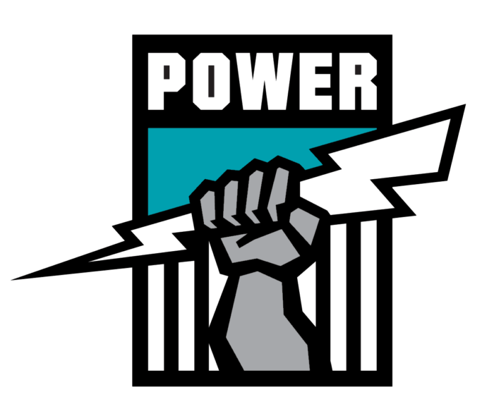 Port Adelaide Power logo, black