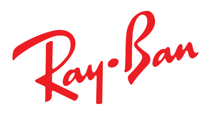 Ray-Ban logo, white-red