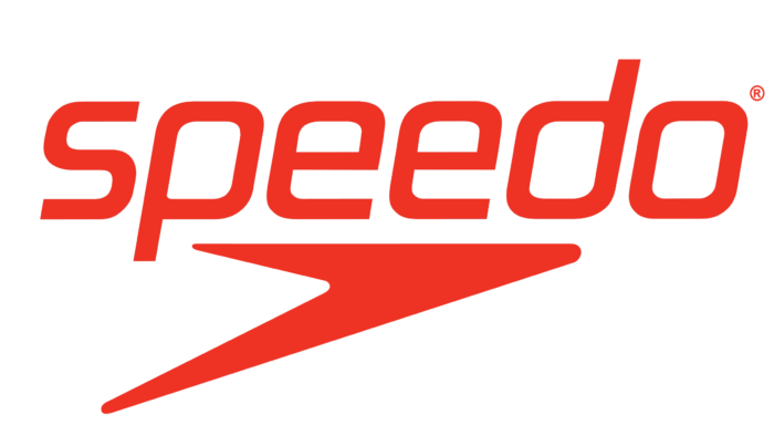 Speedo logotype, logo, emblem, symbol, red