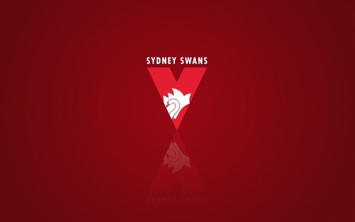 Sydney Swans wallpaper with team logo, wide background 1920x1200px
