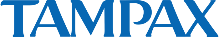 Tampax logo, light blue
