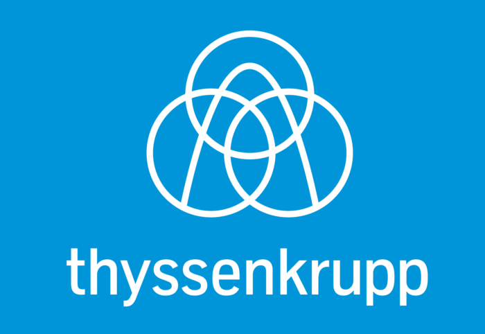 Thyssenkrupp logo, blue