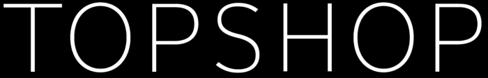 Topshop logo, black
