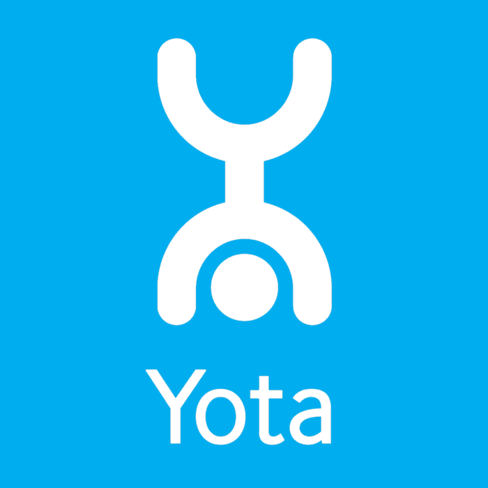 Yota logo, blue