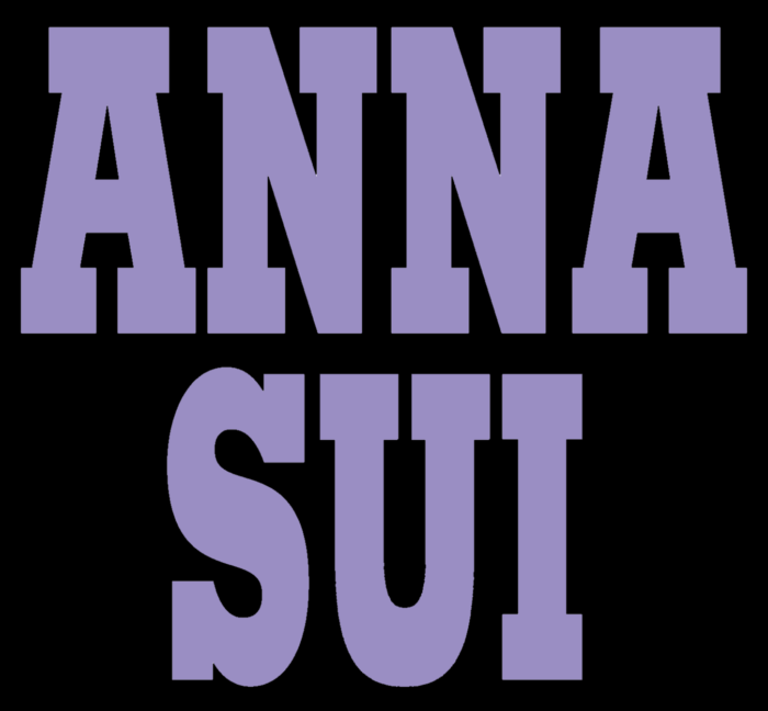 Anna Sui logo, black-purple