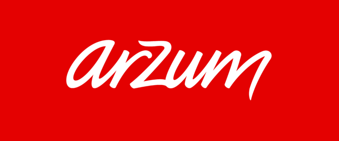 Arzum logo, red background