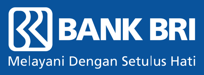 Bank BRI logo, blue background