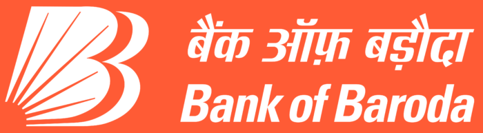Bank of Baroda logo, orange background