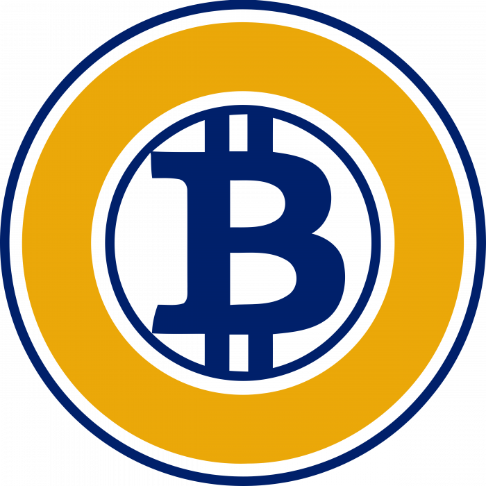 Bitcoin logo gold